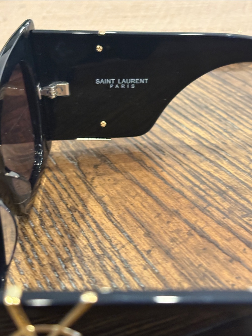 Saint Laurent Black Square Logo Sunglasses - Picture 7 of 7
